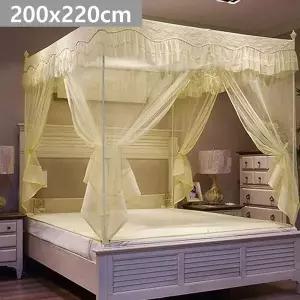 TBZ 인테리어 스틸프레임 사각모기장 200x220cm 베이지