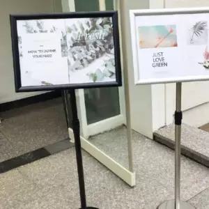 메뉴판 거치대 안내판 스탠드 표지판 도어사인