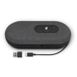 RayBit USB 스피커폰, 홈 오피스 통화용 마이크가 있는 컨퍼런스 컴퓨터 스피커, 360도 향상된 음성 픽업, 노이즈 감소, 에코 캔슬링, Zoom, Teams, Skype와 호환 가능