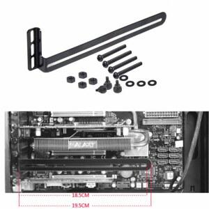 시유신이 PCI 슬롯 팬 브래킷 비디오 카드 홀더 맞춤형 데스크톱 PC 게임용 GPU VGA RTX 수직 냉각 랙 마운트 홀더는 80MM 90MM 120MM 140MM 팬을 지원합니다