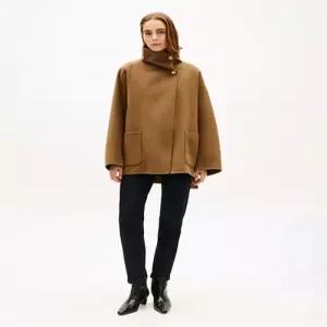 타미힐피거 울 블렌드 퍼넬넥 하프 코트 (T22G0WCT030WT1R07) 가을코트 T22G01R07 59
