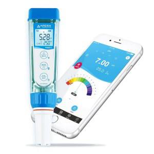 아페라 인스트루먼트 PH60F-Z 스마트 블루투스 pH 테스터, ZenTest 모바일 앱으로 구동되는 플랫 센서 탑재