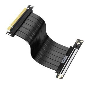 BTBcoin PCIe 3.0 x 16 라이저 케이블 200mm - RTX 3070 / 3060 GTX 1660 호환 고속 GPU 확장 케이블, 90 직각 게이밍 그래픽 카드 익스텐더, 전문가용 EMI 차폐 기능 포함