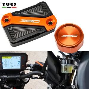 KTM DUKE 390 RC 2013-2023 Adventure 390adv 오토바이 CNC 후방 및 전방 브레이크 액 리저버 캡 실린더 커