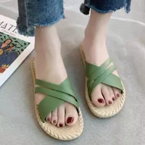 고품질 여자 여름 바캉스 슬리퍼 캐주얼 데일리 휴가 휴양지 고무슬리퍼 (W93849E)