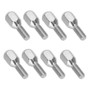 RUTU 8pcs M10 휠 러그 허브 볼트 10mm 전륜 125cc ATV 쿼드 4 휠러스 타오타오 돔 탑 너트 - 8팩
