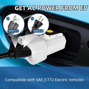 J1772 V2L 방전기 to16A US 소켓 type1 자동차 Hundai Kona EV IONIQ 5/6/9 Kia Ford 용 차량-부하