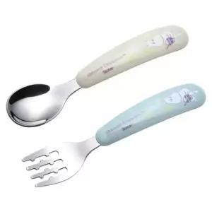 무민 스테인레스 유아동 스푼 포크 13cm