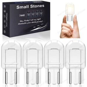 스몰 스톤즈 4PCS T20 7440 7440LL 12V21W 롱라이프 미니 전구 자동차 턴 시그널 라이트