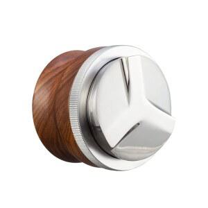 구루다르 58mm 커피 유통업체, 에스프레소 유통 도구, 호두나무 손잡이가 있는 조절 가능한 깊이 변조 레벨러 브레빌 가가 E61 포르타필터에 적합합니다