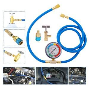 호환냉매 호스 충전 자동차 공기 키트 AC R134A 컨디셔닝 Con 리필 게이지 R12 R22 가스 모든 구리
