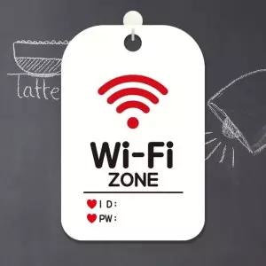 Wi-Fi ZONE 사각안내판 알림판 화이트 알림판 사각안내판 사각팻말 (W978DEF)