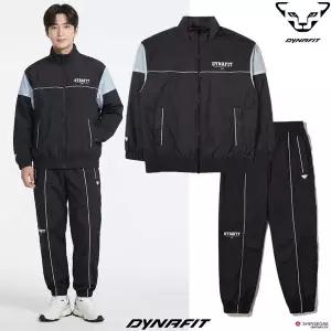 [매장정품] 다이나핏 [다이나핏]공용 로이스 나일론 우븐 바람막이 셋업 오버핏 트레이닝복세트 ( 308,0)