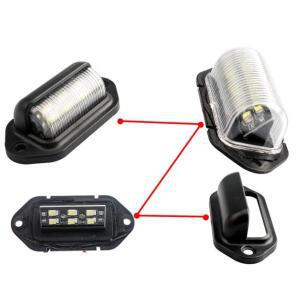 자동차 번호판 조명 SUV 트럭 트레일러 밴 태그 스텝 램프 화이트 전구 제품 6 LED 1개 2개