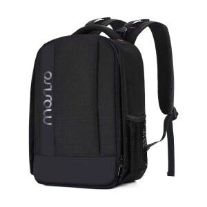 MOSISO 카메라 백팩, DSLR /SLR / 미러리스 사진 백팩 버퍼 패딩 충격 방지 캐논, 니콘, 소니 등과 호환되는 맞춤형 모듈식 인서트 및 삼각대 홀더, 블랙