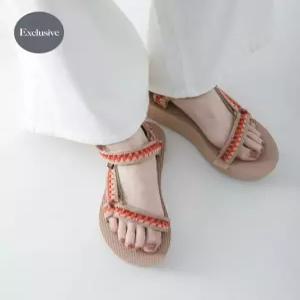 Teva 테바 일본 독점 플랫 유니버설 테세라 샌들 슬리퍼