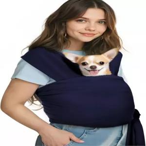 Pawaboo 애완동물 슬링 캐리어 작은 개와 고양이를 위한 핸즈 프리 강아지 파우치 부드러운 면 전면 파푸스