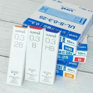 유니 Smudge Proof Leads 0.3mm 샤프심 1다스(10통) (W9E2328)