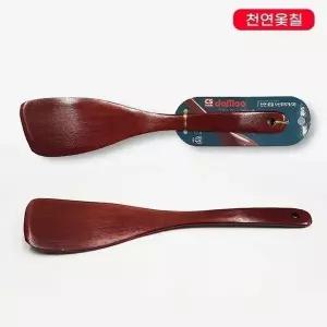 고품질 천연옻칠 사선뒤지개 대 뒤집개 부침용 나무 사선 음식점 요리학원 (WA11406)