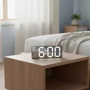 탁상용 LED 탁상시계 무소음 디지털 알람시계 인테리어 소품