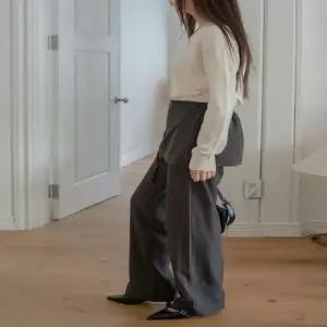 셀럽하우스 여자 2컬러 허리끈 하이웨스트 스커트 슬랙스팬츠