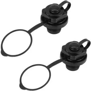 Xximim 팽창식 보트 에어 밸브 2PCS 교체 캡 나선형 플러그 뗏목 카약(22mm)을 위한 0ne-Way 인플레이션
