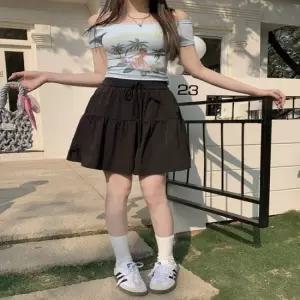 셀럽하우스 여성 2컬러 큐티 플레어 반바지 미니스커트 치마바지