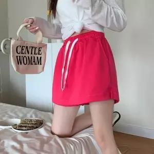 셀럽하우스 여자 캐주얼룩 치마반바지 데일리룩 밴딩 치마바지
