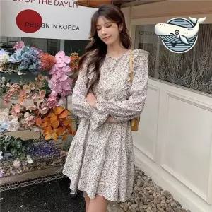 프릴 소매 플라워 미니 원피스 가벼운 여름 원피스 미니원피스 프릴원피스 플라워원피스