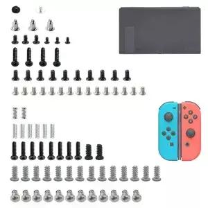 교체 전체 나사 세트 Nintendo 스위치 콘솔 용 스프링 수리 키트 Joycon 왼쪽 오른쪽 도구 액세서리