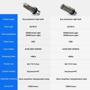 Led 옥수수 전구 20w 30w 20w/30w 냉난방 E14/e27 360/도 220v 투명/pc/ 케이스 Smd2835 야간 절전