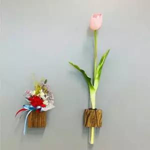WL 인테리어 벽걸이 미니 화분 납골당 조화 화병