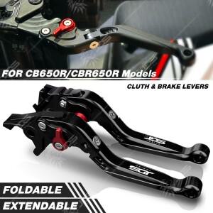 호환용 혼다용 Honda CB650R/CBR650R CB/CBR 650R 클러치 레버 브레이크 레버 세트  확장형 조절식 핸들 레