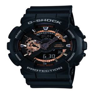 [카시오]CASIO 손목시계 G-SHOCK 아나데지 블랙×로즈 골드 GA-110RG-1A 맨즈 S[병행 수입품]