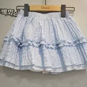치크 DP01 프릴 주름지 스커트  CKWH2641G