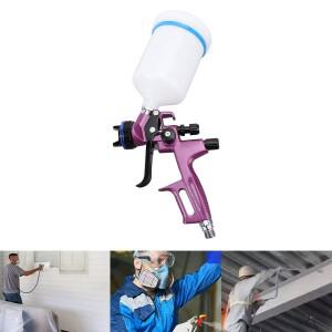 HVLP 스프레이 건 키트 1.3mm 팁 600ml 컵 전문가용 페인트 4000B 가구 벽 예술 프로젝트 페인팅용