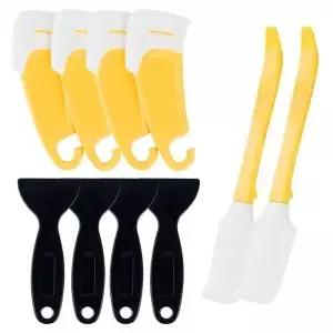 3D 수지 프린터 액세서리 청소 및 필름 보호용 10Pcs 실리콘 주걱 플라스틱 스크레이퍼