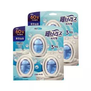 페브리즈 화장실용 비치형 상쾌한 비누향 6.3ml 3개입 2개