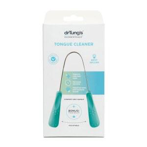 DRTUNG 스테인리스 스크레이퍼 핸들 편안한 상쾌하게 그립 클리너 아동용 사용하기 호흡을 케이스 여행용 성인 쉬운 스틸 포함