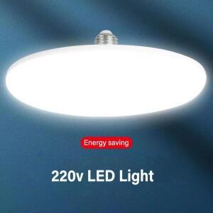 LED 전구 E27 베이스 가정용 에너지 절약 램프, 실내 조명 플라잉 쏘서 라이트 앰플 220V, 20W, 100W, 1 개