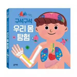 어린이 유아 우리몸 역할알기 스티커 보드북 홈스쿨 학습교구 입체북