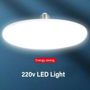 LED 전구 E27 베이스 가정용 에너지 절약 램프  실내 조명 플라잉 쏘서 라이트 앰플 220V  20W  100W  1 개