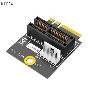 2230 M.2 키 A + E to PCIE X1 어댑터 카드  익스프레스 1X 슬롯 NGFF A/A E/E 컨버터 라이저 4 핀 전원 공