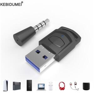 플스호환 플스호환 게임 콘솔 용 무선 오디오 헤드폰 어댑터 PC 헤드셋 Bluetooth 5.0 송신기