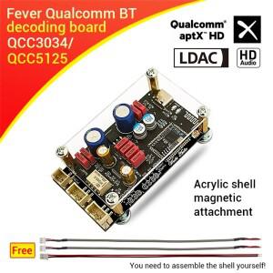 ZK-QCC 퀄컴 QCC5125 QCC3034 블루투스 5.1 무손실 디코딩 보드 APTX LDAC 오디오파일 등급 DC8-32V PCM510