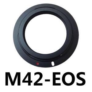 금속 M42-EOS 렌즈 어댑터 링, 캐논 EOS EF 5DIII 5D 6D 7D 용, 조절식 연결 M42