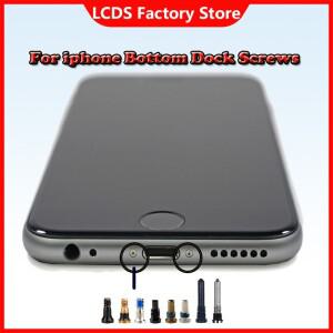 4개/몫 뒷면 커버 나사 iphone 호환 5 5S 6 6S 7 8 Plus X 하단 Dock 커넥터 성급 Pentalobe