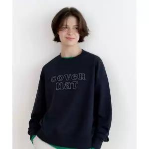 매장정품 COVERNAT 커버낫 WOMAN 우먼 오버핏 쿠퍼로고 맨투맨 Dark Navy CO2503CR71DN 1757431