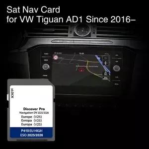 64GB DV V25 폭스바겐 티구안 AD 206년 이후용 디스커버 프로 차량 지도 유럽 프랑스 네덜란드 내비게이션
