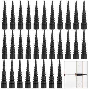 Nkii Quen 30개 우드 앵커 제거 나사 구멍 수리 키트-도어 힌지 드라이월 크기 2에서 18까지 조절 가능한